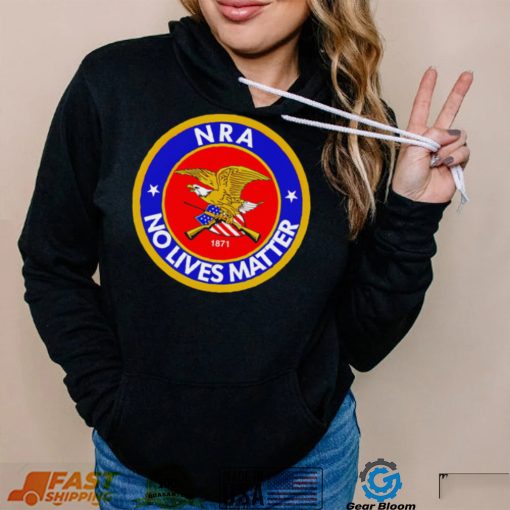 NRA no lives matter retro logo shirt