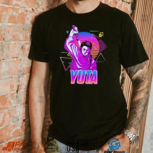 Neon retro art yuta okkotsu jujutsu kaisen manga shirt