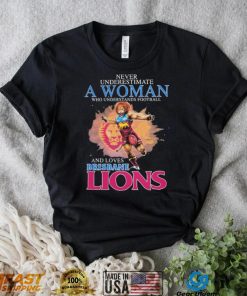 Never Underestimate A Woman Who Understands Baseball And Loves Brisbane Lions Shirt