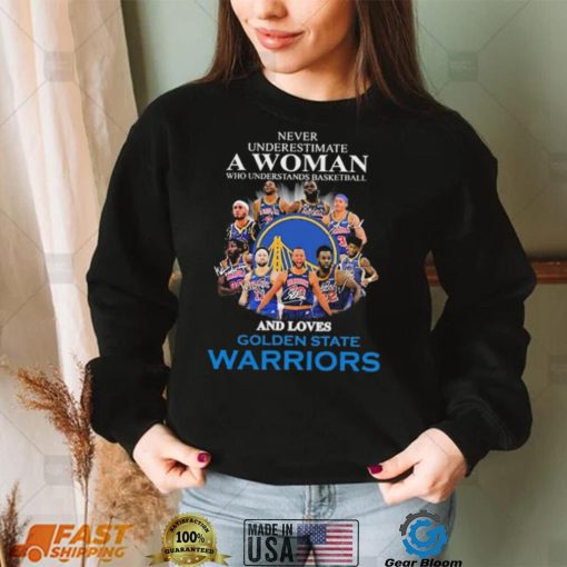 Never Underestimate Who Understands Basketball Teams And Loves Golden State Warriors Shirt