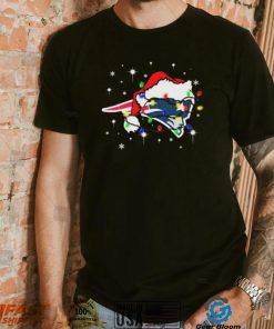 New England Patriots Santa Hat Christmas Light Shirt