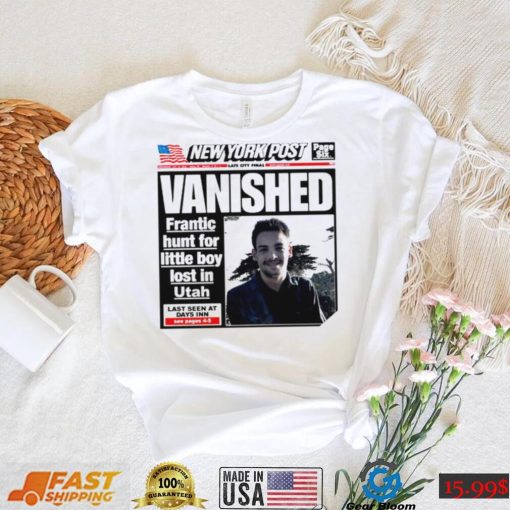 New York Post Vanished Frantic hunt for little boy lost in Utah shirt