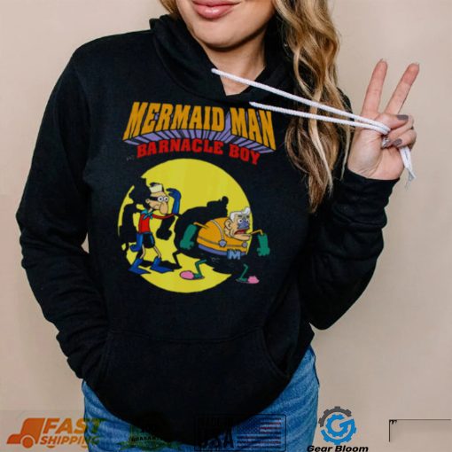 Nickelodeon Spongebob Mermaid Man Batman Comics Inspired shirt