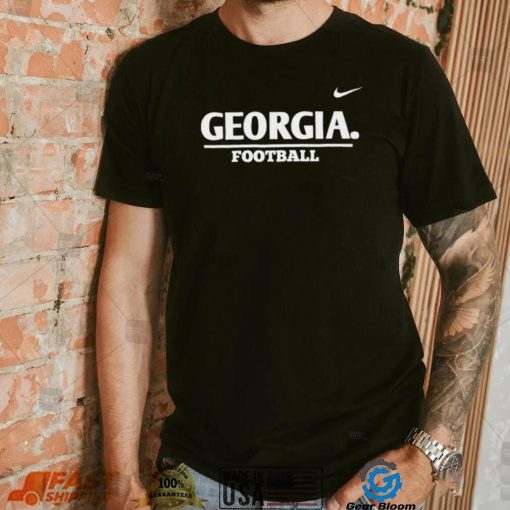 Nike Georgia Bulldogs Football logo 2022 shirt