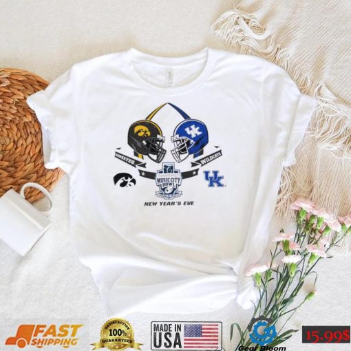 Official Iowa Vs Kentucky New Year’s Eve 2022 Transperfect Music City Bowl Shirt