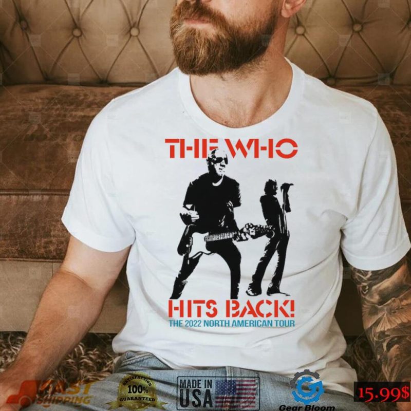 Official The Who Hits Back 2022 North American Tour T Shirt Pink