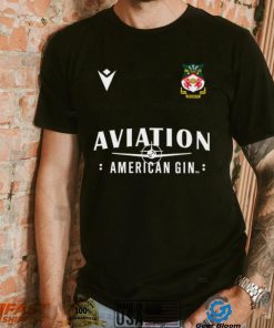 Official wrexham fc football club aviation american gin gede t shirt