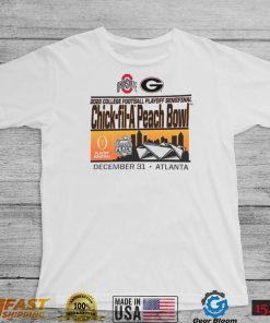 Ohio State Buckeyes Vs Georgia Bulldogs CFP Semifinals Chick fil a Peach Bowl December 31, 2022 Atlanta Shirt