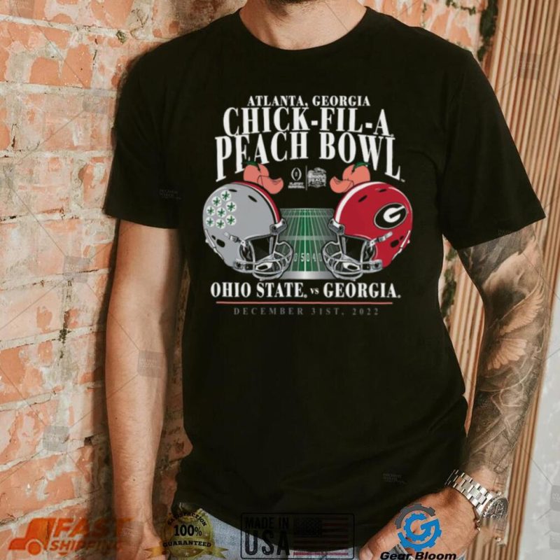 Ohio state buckeyes vs Georgia Bulldogs Atlanta Georgia chick fi la peach bowl 2022 t shirt