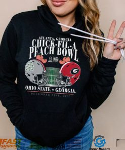 Ohio state buckeyes vs Georgia Bulldogs Atlanta Georgia chick fi la peach bowl 2022 t shirt
