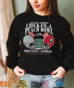 Ohio state buckeyes vs Georgia Bulldogs Atlanta Georgia chick fi la peach bowl 2022 t shirt