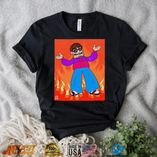 Oliver Tree In Flames Shirt