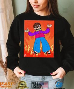 Oliver Tree In Flames Shirt