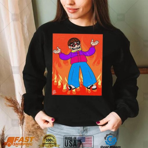 Oliver Tree In Flames Shirt