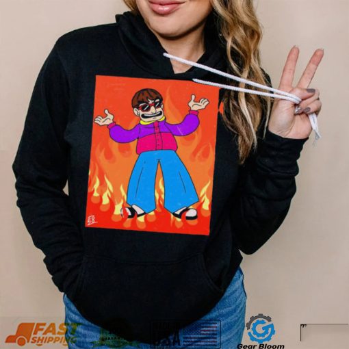 Oliver Tree In Flames Shirt