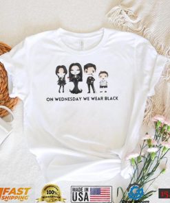 On Wednesday We Wear Black Cute Chibi The Addams Family Shirt