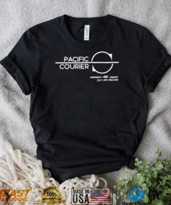 Pacific Courier overnight air service logo shirt