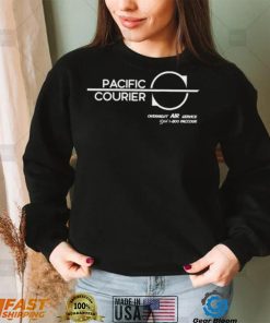 Pacific Courier overnight air service logo shirt