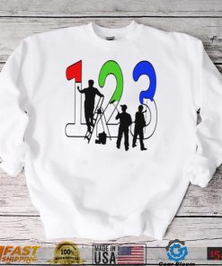 Paint by Numbers 1 2 3 art shirt