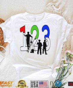 Paint by Numbers 1 2 3 art shirt