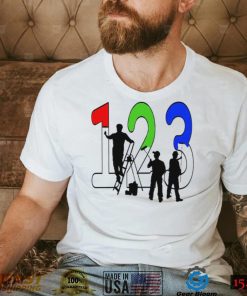 Paint by Numbers 1 2 3 art shirt