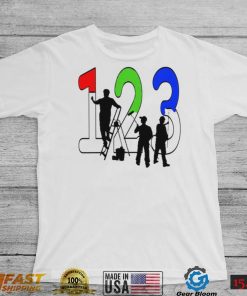 Paint by Numbers 1 2 3 art shirt