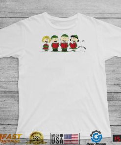 Peanuts Gang Christmas Caroling Apparel Shirt