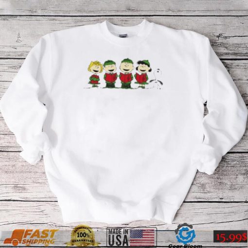 Peanuts Gang Christmas Caroling Apparel Shirt