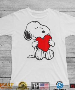 Peanuts Valentine Snoopy Hugging Heart Snoopy Valentine Shirt