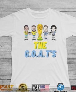 Pele, Neymar, Maradona, Messi The GOATS Unisex T Shirt