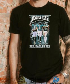 Philadelphia Eagles Aj Brown Jalen Hurts And Devonta Smith Fly Eagles Fly Signatures Shirt