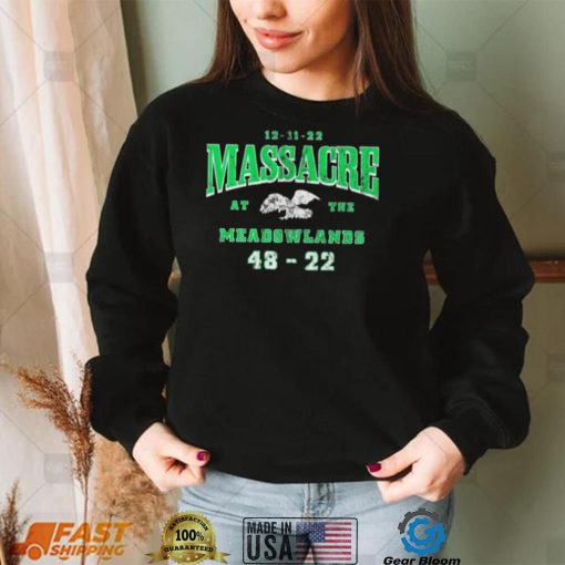 Philadelphia Eagles Masacre Meadowlands 48 22 Shirt