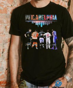 Philadelphia Skyline Sports Team Players Signatures Shirt