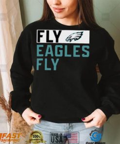 Philadelphia eagles anthracite fly eagles fly crew shirt