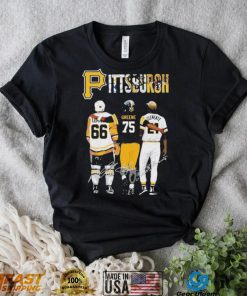 Pittsburgh Sports With Mario Lemieux Joe Greene And Clemente Jersey Signatures Shirt