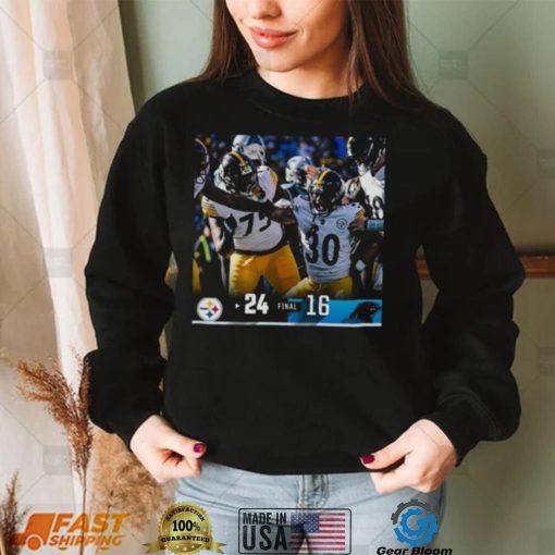 Pittsburgh Steelers 24 16 Panthers Nfl 2022 Final Score Shirt