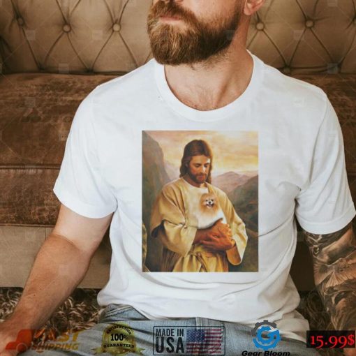 Pomeranian Dog And Jesus Lover Funny Graphic Shirt