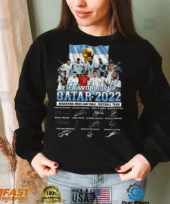 Proud Argentina 2022 National Team Signatures Gift For Agentina Fans T Shirt