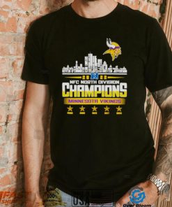 Minnesota Vikings players names 2022 NFC North Division city skyline Shirt