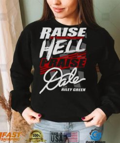 Raise Hell Praise Dale Chiffon Top Riley Green shirt