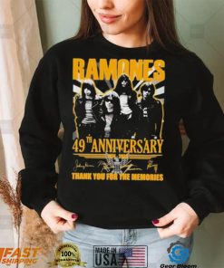 Ramones 49 Years Of 1974 – 2023 Thank You For The Memories T Shirt