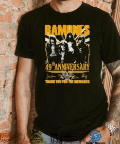 Ramones 49 Years Of 1974 – 2023 Thank You For The Memories T Shirt