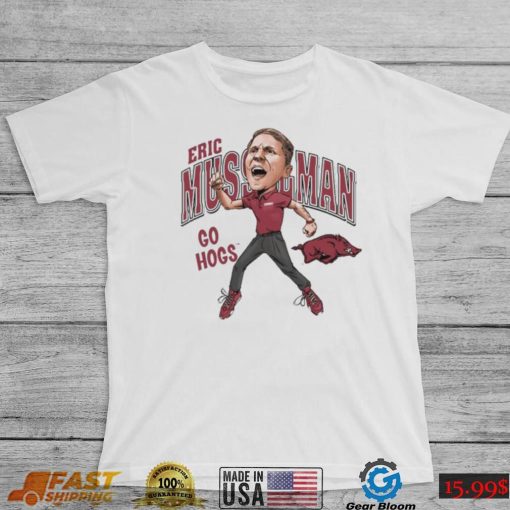 Razorback Go Hogs Eric Musselman Caricature Shirt