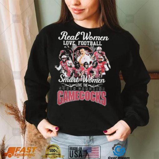 Real Women Love Football Smart Women Love The Gamecocks Shirt