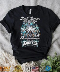 Real Women Love Football Smart Women Love The Philadelphia Eagles Playoff Signatures Shirt