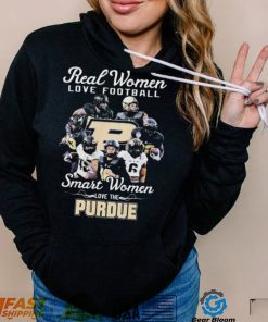 Real Women Love Football Team Sport Smart Women Love The Purdue Shirt