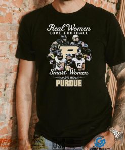 Real Women Love Football Team Sport Smart Women Love The Purdue Shirt