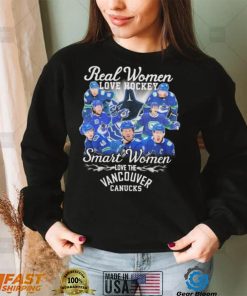 Real Women Love Hockey Team Sport Smart Women Love The Vancouver Canucks Shirt