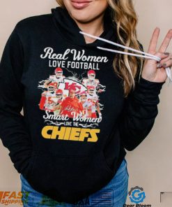 Real women love football smart women love the Chiefs with signatures 2022 lightning shirt
