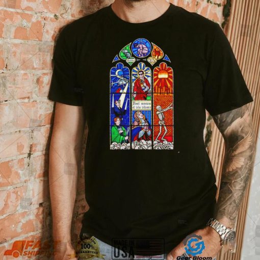 Rediba Dale Deni mecum si vis vivere stained glass shirt